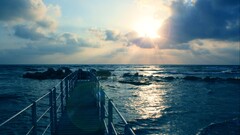 pier sky horizon Sea