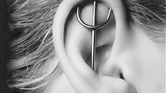 Piercings earrings pitchfork