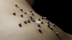 Piercings pierced navel microdermal