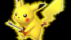 Pika Pokemon playing guitar