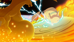 Pikachu charizard pokemon battle