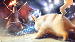 Pikachu Pokemon charizard alternative art