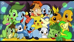 Pikachu Pokemon fan art digital art cyndaquil snivy totodile 