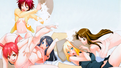 Pillows anime girls blondes