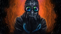 Pilot gas masks romantically apocalyptic Vitaly S Alexius