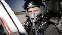 Pilot jet aircraft fighter