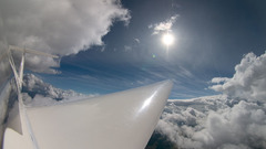 Pilvessa sailplane sky sun
