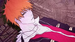 Pink abstract Anime bleach kurosaki ichigo anime boys