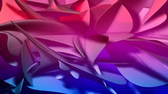 Pink abstract duel multicolor multiscreen