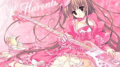 Pink Anime guitars anime girls bass guitars Guitar Rock on Girls