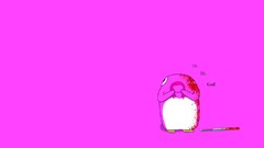 Pink Anime Penguins bat