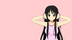 Pink Anime pink background akiyama mio k - on Simple Background 