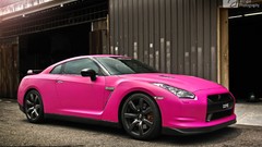 Pink cars nissan gt-r