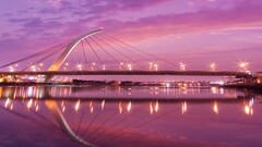 pink China sky lights Bridge Asia