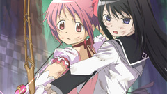 Pink eyes anime girls