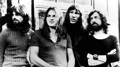 Pink floyd grayscale music bands