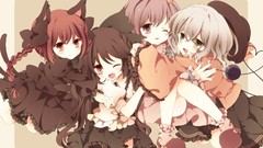 Pink hair animal ears