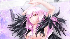 Pink hair anime girls guilty crown yuzuriha inori