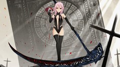 Pink hair anime girls guilty crown yuzuriha inori