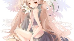 Pink hair anime girls vocaloid megurine luka orange eyes