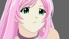 Pink hair green eyes rosario to vampire akashiya moka vectors