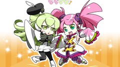 Pink hair green hair utau Macne Nana