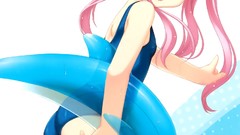 Pink hair lolicon twintails