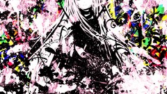 Pink hair long hair anime girls blue eyes vocaloid megurine luka