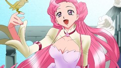 Pink hair long hair pink eyes code geass euphemia li britannia