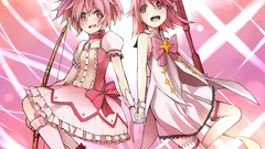 Pink hair mahou shoujo