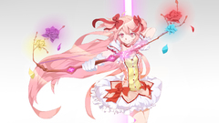 Pink hair mahou shoujo