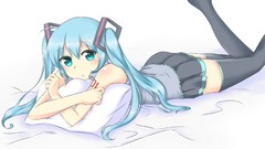 Pink hair pink eyes anime girls hatsune miku vocaloid seifuku 