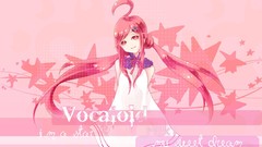 Pink hair pink eyes vocaloid twintails SF-A2 Miki