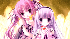 Pink hair purple hair