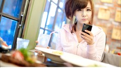 Pink hoodies asians models Korean Ryu Ji Hye