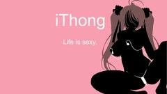 Pink ipod thong artwork