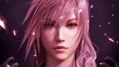 Pink Lightning Final Fantasy purple hair Claire Farron
