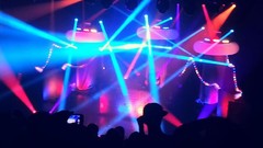 Pink lights stage concert light blue Pretty Lights lightshow 