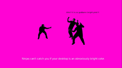 Pink ninjas cant catch
