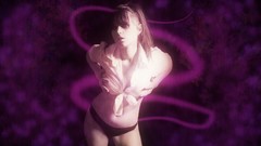 Pink purple woman brunettes nipples boobs huge boobs nipples 