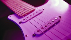 Pink still life guitars electric guitars neon effects