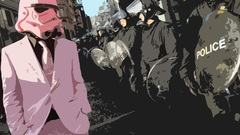 Pink stormtroopers vectors