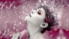 Pink woman faces fantasy art artistic tiaras