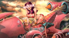 Pink woman fantasy art
