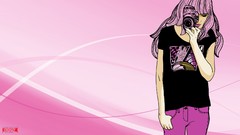 Pink woman fashion vectors