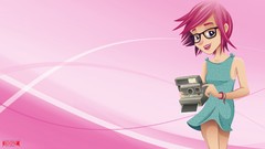 Pink woman fashion vectors