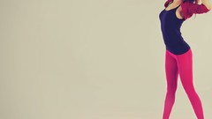 Pink woman happy brunettes models leotard