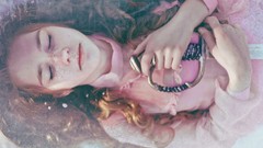 Pink woman hood Sabre cowl