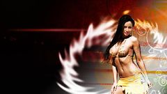 Pink yellow Sexy abstract