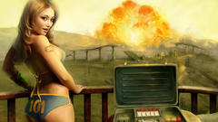 Pinups artwork blondes woman